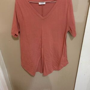 Zenana Outfitters Terracotta V-Neck Short Sleeve Tee